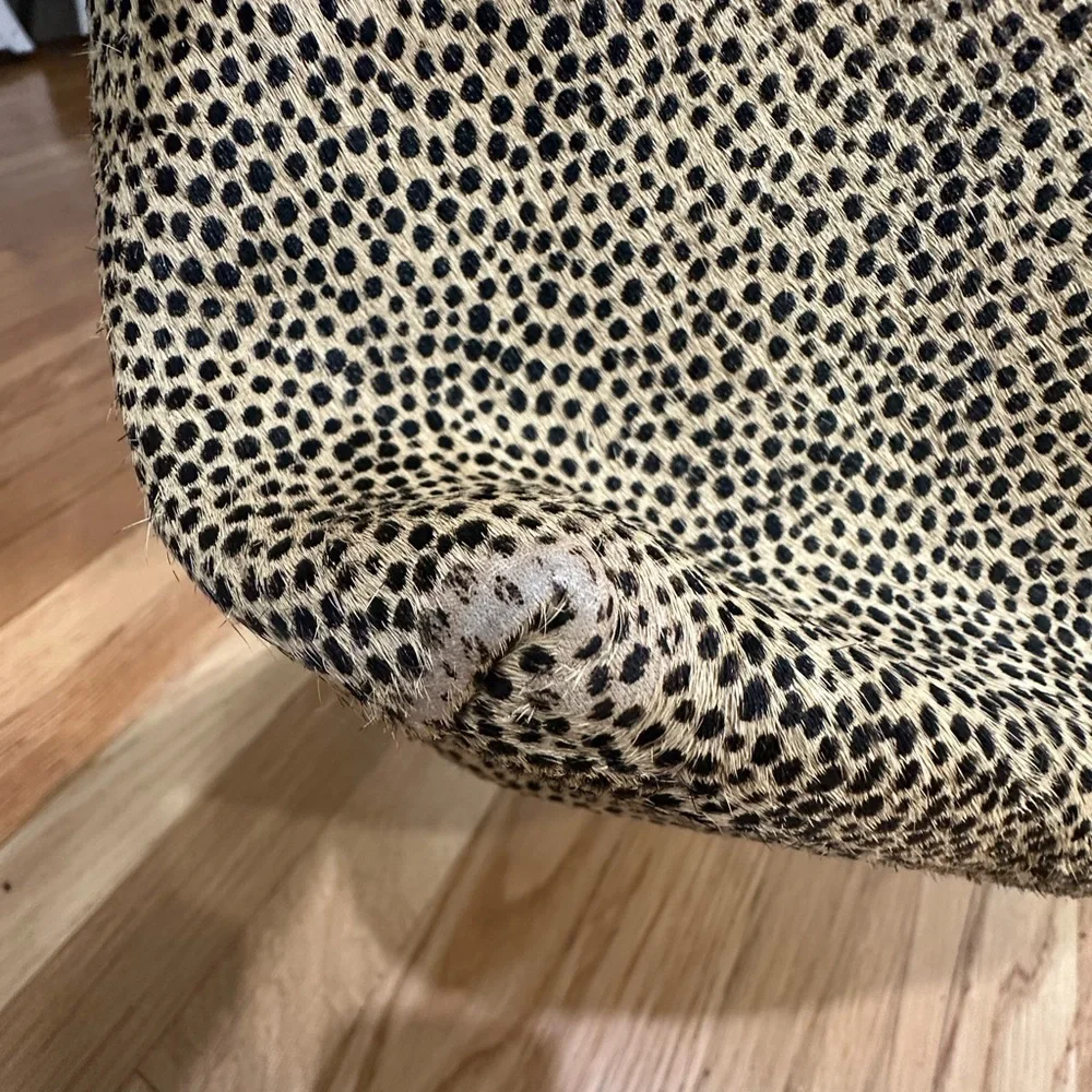 Madewell Tan and Brown Calf Hair Animal Print Women's Crossbody Bag - Picture 12 of 16